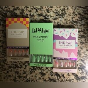 Red Aspen Nail Dashes - Vibrant Press-On Nails Set